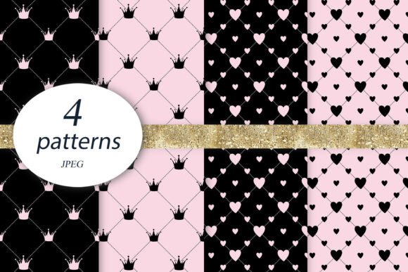 Download Princess Crown Paper Pink Heats Backdrop - Paper Collection
