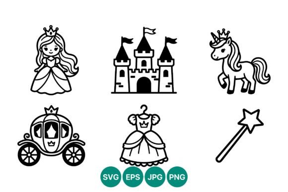 Download Princess Castle Unicorn Carriage Dress - Unicorn Collection