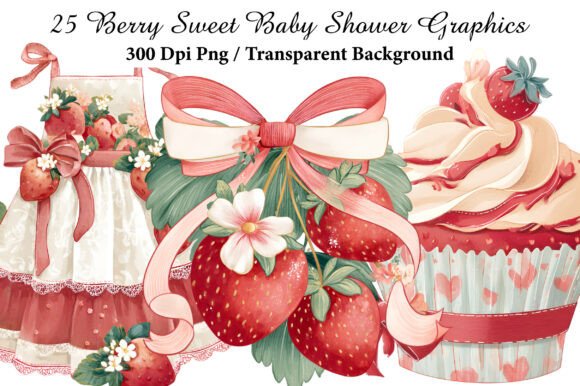 Download Berry Sweet Baby Shower Graphics Clipart - Baby Collection