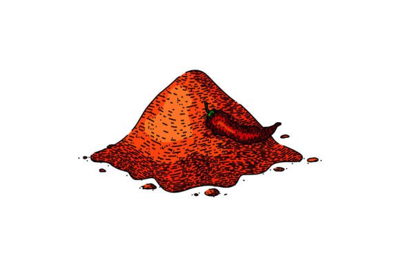 Download Powder Paprika Sketch Hand Drawn Vector - Hand Collection